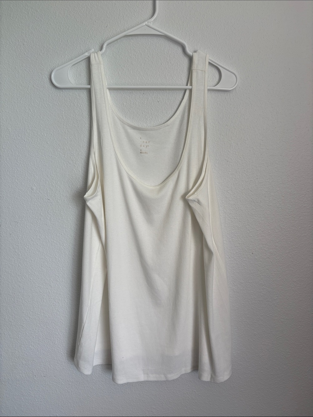 a new day Cream Scoop Neck Tank Top women 2X
